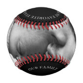 Foto der Schwarzen und Weißen Baseball (Vorderseite)