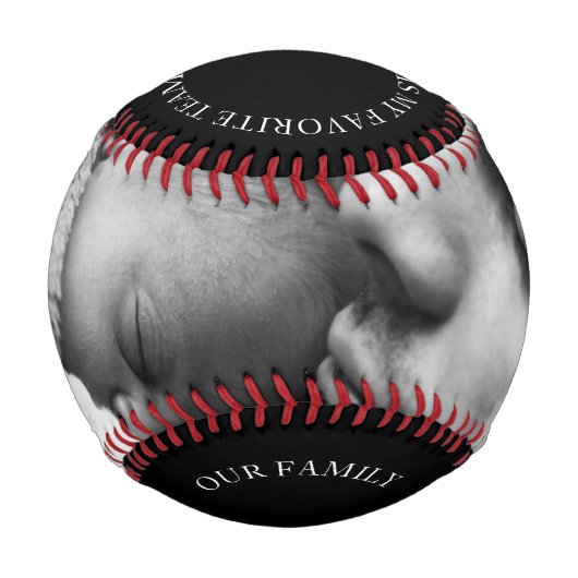 Foto der Schwarzen und Weißen Baseball (Vorderseite)