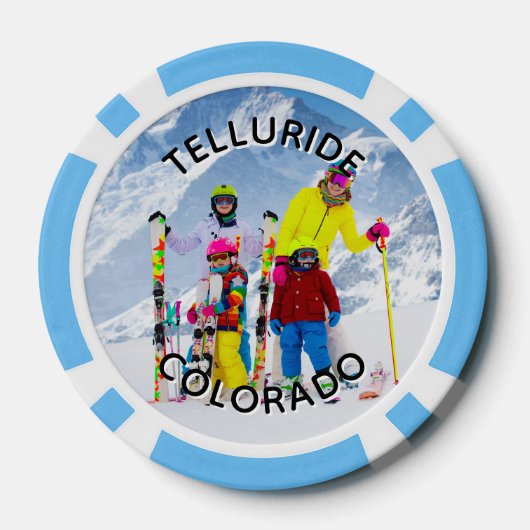 Foto der Schwarzweißtextanzeige Pokerchips (Rückseite)