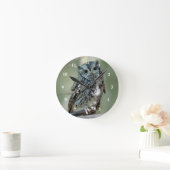 Foto der Sektion "Screech Owl Tree" Runde Wanduhr (Zuhause)