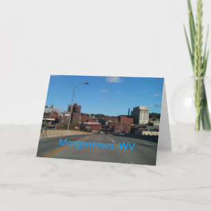 Foto der Skyline-Karten von Morgantown WV Karte