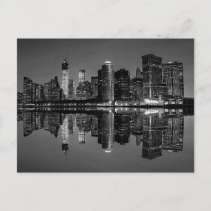 Foto der Skyline-Landschaft New Yorks Postkarte