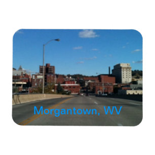 Foto der Skyline-Magnete von Morgantown Magnet