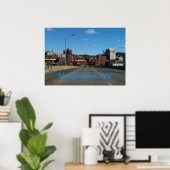 Foto der Skyline-Plakate von Morgantown WV Poster (Heimbüro)