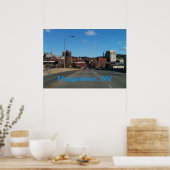 Foto der Skyline-Plakate von Morgantown WV Poster (Küche)