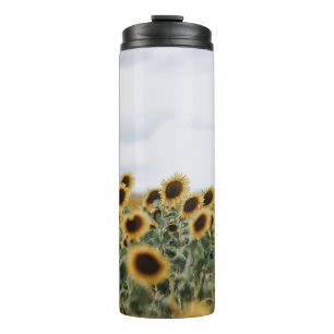 FOTO DER SONNENBLUMEN THERMOSBECHER