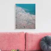 Foto der Stadt am Meer Leinwanddruck (Insitu (Wohnzimmer))