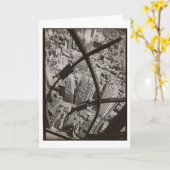 Foto der Stadt-Arabeske-NYC durch Berenice Abbott Karte (Gelbe Blume)