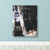 Foto der städtischen Lichter Leinwanddruck (Insitu (Holzboden))