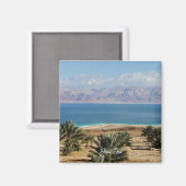 Foto der Totenmeerlandschaft Magnet (Vorderseite/Rückseite)