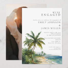 Foto der tropischen Beach-Partner Einladung