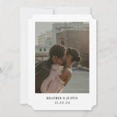 Foto der tropischen Hochzeit in Urlaubsort Save th Save The Date (Rückseite)