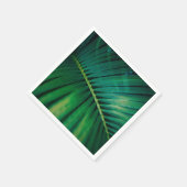 Foto der tropischen Natur mit grünen Blättern Serviette (Ecke)