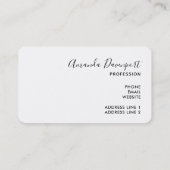 Foto der tropischen Natur mit grünen Blättern Visitenkarte (Rückseite)