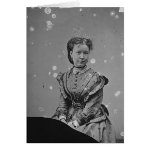 Foto der unbekannten Dame aus der Ära des Bürgerkr