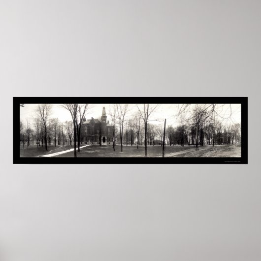Foto der Universität Greencastle Depauw 1909 Poster (Vorne)