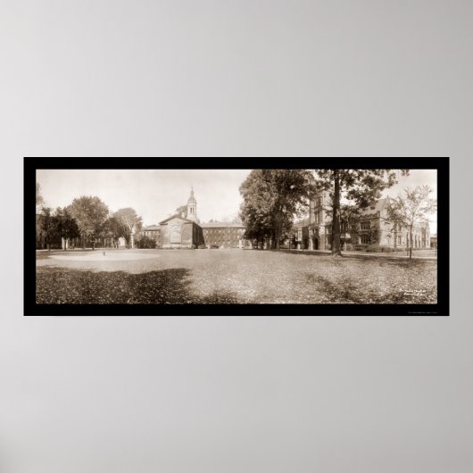Foto der Universität Princeton 1909 Poster (Vorne)