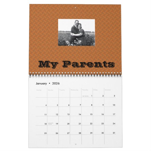 Foto der vier Generationen Kalender (Jan 2026)