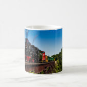 Foto der Vintagen Eisenbahnbrücke Kaffeetasse (Mittel)