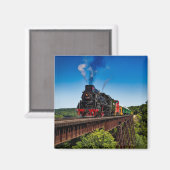 Foto der Vintagen Eisenbahnbrücke Magnet (Vorderseite/Rückseite)