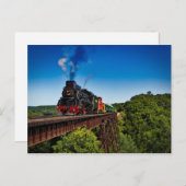Foto der Vintagen Eisenbahnbrücke Postkarte (Vorne/Hinten)