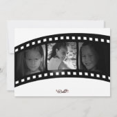 Foto der Vintagen Filmstudiengänge Einladung (Rückseite)