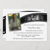 Foto der Vintagen Filmstudiengänge Einladung (Vorne/Hinten)