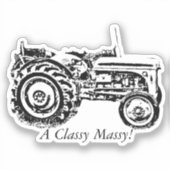 Foto der Vintagen Grauschnecke Aufkleber (Vorderseite)