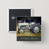 Foto der Vintagen Grauschnecke Button (Vorne & Hinten)