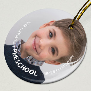 Foto der Vorschule Keepake Keramik Ornament