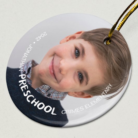 Foto der Vorschule Keepake Keramik Ornament