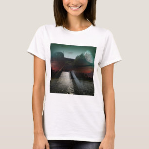 Foto der Wasserbrücke im Mondlicht-T - Shirt