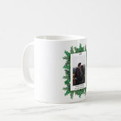 Foto der Weihnachtsbaumzweige Kaffeetasse (Vorderseite Links)