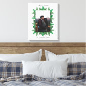 Foto der Weihnachtsbaumzweige Leinwanddruck (Insitu (Schlafzimmer))