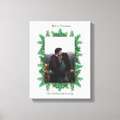 Foto der Weihnachtsbaumzweige Leinwanddruck (Vorderseite)