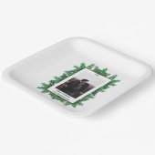 Foto der Weihnachtsbaumzweige Pappteller (Gewinkelt)