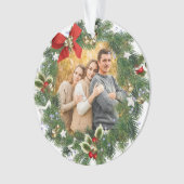 Foto der Weihnachtsfrau Ornament (Vorderseite)