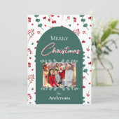 Foto der Weihnachtsnachtsböcke Feiertagskarte (Stehend Vorderseite)