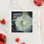 Foto der weißen Blume, Brautparty Paper Napkin Serviette (Beispiel)