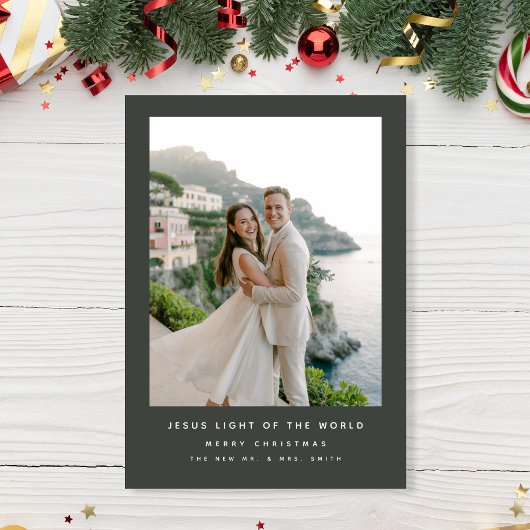 Foto der Weltküste Feiertagskarte