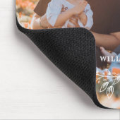 Foto der White Half Wreath Overlay-Familie Mousepad (Ecke)