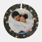 Foto der Winterstars Ornament Aus Glas (Rückseite)