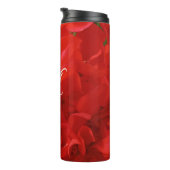 Foto der wunderschönen hellen Roten Geranium-Blüte Thermosbecher (Nach rechts gedreht)