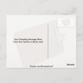 Foto der Zwischenablage Postkarte (Rückseite)