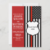 Foto des Abzeichens mit dünner roter Linie einfüge Einladung (Vorderseite)