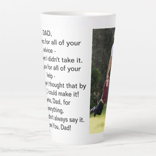 Foto des anpassbaren Vaters Milchtasse (Vorderseite)