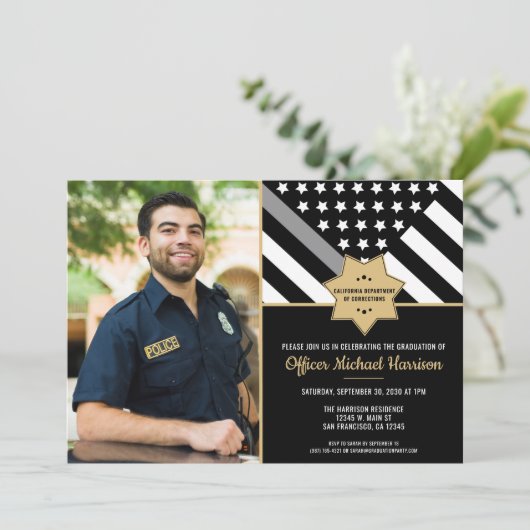 Foto des Anweisungsbefugten Flag-Partei Einladung (Stehend Vorderseite)