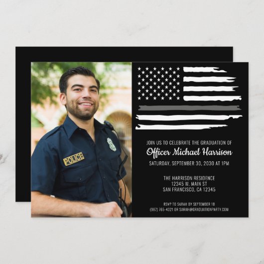 Foto des Anweisungsbefugten Flag-Partei Einladung (Vorne/Hinten)