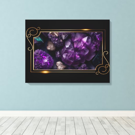 Foto des atemberaubenden Edelsteins Leinwanddruck (Insitu (Holzboden))