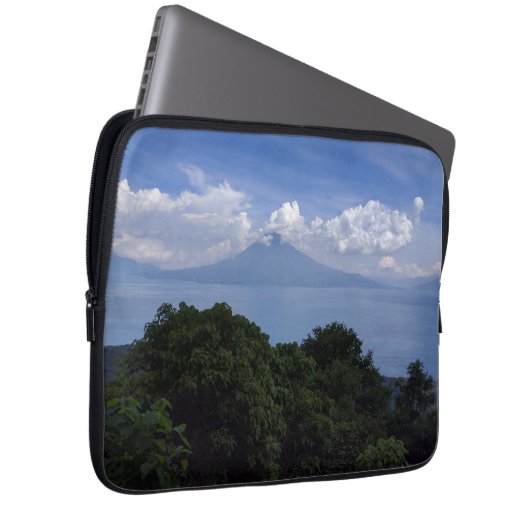 Foto des Atitlan-Sees Laptopschutzhülle (Vorne Rechts)